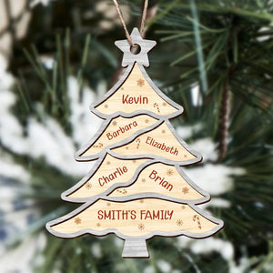 GeckoCustom Custom Name On Tree Christmas Layer Wood Ornament TH10 891377