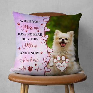 GeckoCustom Custom Pet Photo Pet Loss Gift for Pet Lover Memorial Pillow HO82 893104