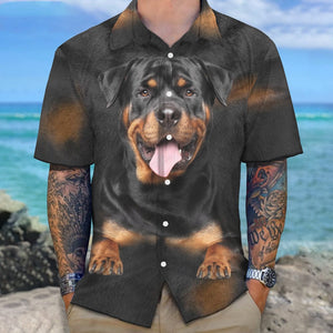 GeckoCustom Custom Photo 3D Dog Face Hawaii Shirt N304 889737