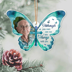 GeckoCustom Custom Photo Always Loved Never Forgotten Forever Missed Memorial Acrylic Ornament HA75 891358