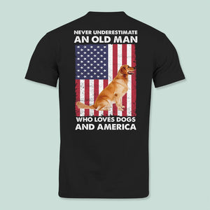 GeckoCustom Custom Photo An Old Man Who Loves Dogs And America TA29 889443