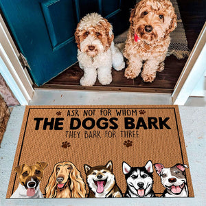 GeckoCustom Custom Photo Ask Not For Whom The Dog Barks Doormat N304 889667