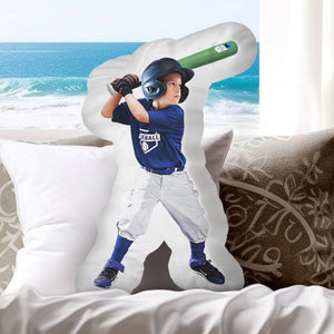 GeckoCustom Custom Photo Baseball Boys Girls Gifts For Son Daughter Grandkids Custom Shaped Pillow HO82 891238