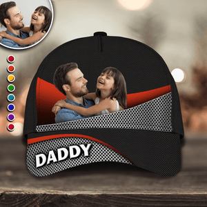 GeckoCustom Custom Photo Best Dad Ever Father's Day Classic Cap DM01 891037 Polyester