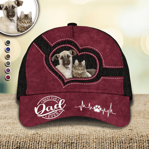 GeckoCustom Custom Photo Best Dog, Cat Ever Dog, Cat Classic Cap HA75 890680 Polyester