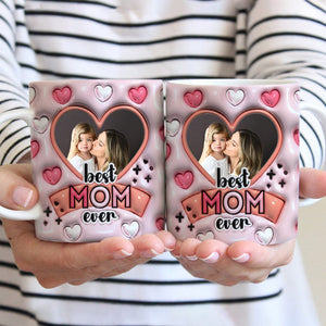 GeckoCustom Custom Photo Best Mom Ever 3D Mug Personalized Gift DM01 890925