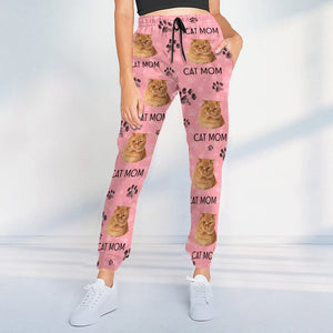 GeckoCustom Custom Photo Cat Dad Cat Mom For Men and Women Sweatpants N304 889804