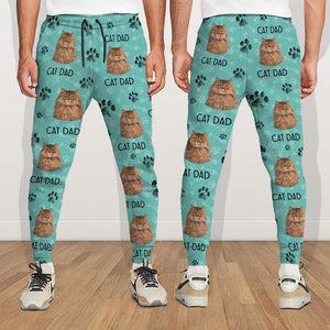 GeckoCustom Custom Photo Cat Dad Cat Mom For Men and Women Sweatpants N304 889804