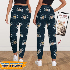 GeckoCustom Custom Photo Cat Dad Mom Pet Sweatpants TA29 888803