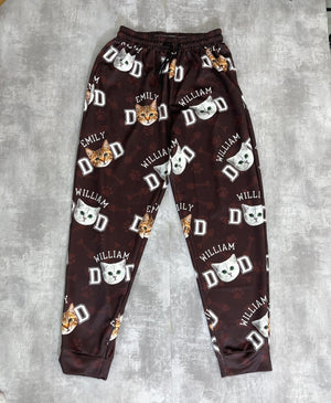 GeckoCustom Custom Photo Cat Dad Mom Pet Sweatpants TA29 888803