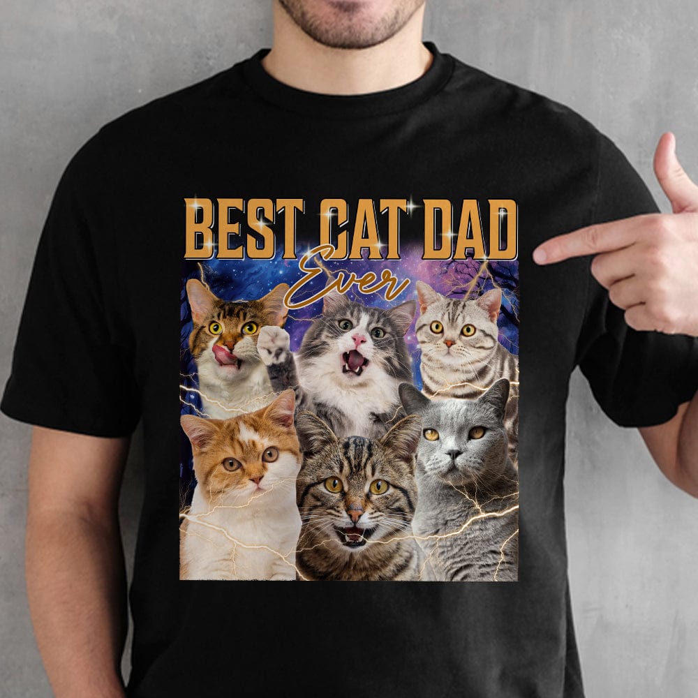 GeckoCustom Custom Photo Cat Portrait Retro Style Shirt N304 889683