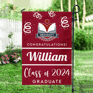 GeckoCustom Custom Photo Class Of 2024 Graduation Garden Flag 890503