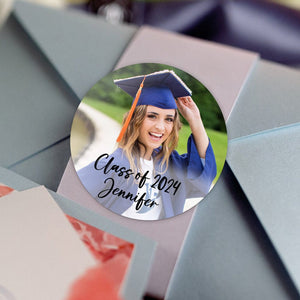 GeckoCustom Custom Photo Class Of 2024 Graduation Roll Sticker TA29 890519