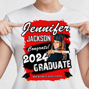 GeckoCustom Custom Photo Congrats 2024 Graduation Shirt TA29 890277