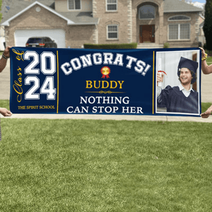 GeckoCustom Custom Photo Congrats Class of 2024 Banner TA29 888926