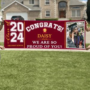 GeckoCustom Custom Photo Congrats Class of 2024 Banner TA29 888926