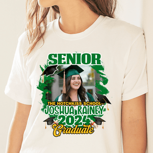 GeckoCustom Custom Photo Congrats Senior Graduation Bright Shirt TA29 890106