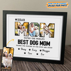 GeckoCustom Custom Photo Dear Mom You Are The World Picture Frame K228 889150 8"x10"