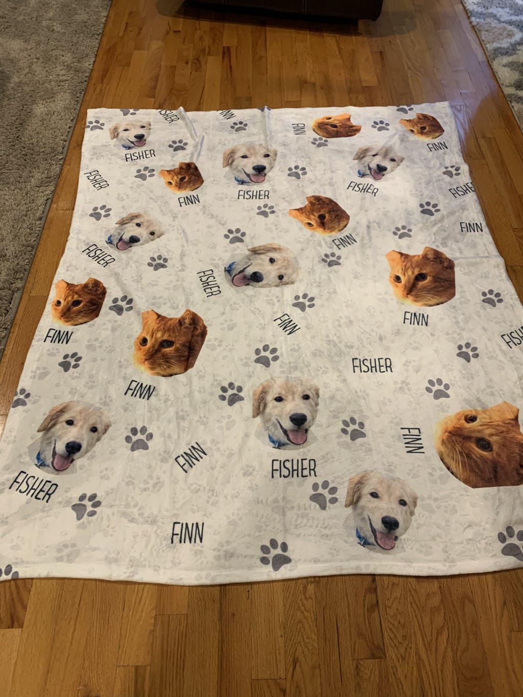 GeckoCustom Custom Photo Dog Blanket NA29 888545