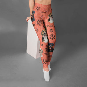 GeckoCustom Custom Photo Dog Cat 3D Legging T286 HN590 S