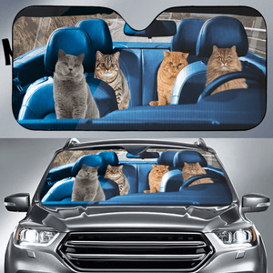 GeckoCustom Custom Photo Dog Cat Car Sunshade N369 HN590