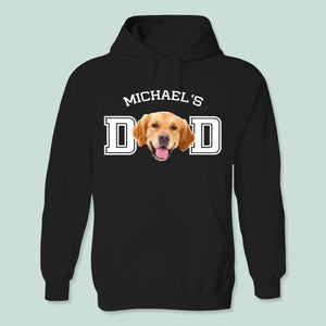 GeckoCustom Custom Photo Dog Cat Dad Shirt N369 888891 Pullover Hoodie / Black Colour / S