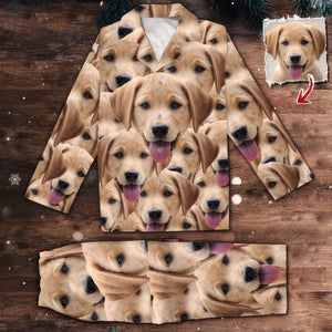 GeckoCustom Custom Photo Dog Cat Pajamas N369 888727 For Adult / Combo Shirt And Pants (Favorite) / S