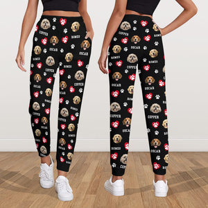 GeckoCustom Custom Photo Dog Cat With Paw Icon Pet Sweatpants T286 HN590