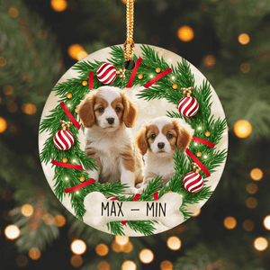 GeckoCustom Custom Photo Dog Ceramic Ornament For Christmas N304 889847