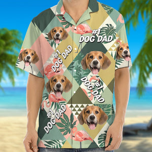 GeckoCustom Custom Photo Dog Dad Dog Mom Hawaii Shirt N304 889278