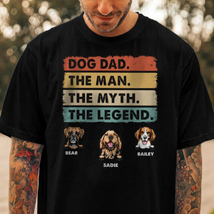 GeckoCustom Custom Photo Dog Dad Man Myth Legend Shirt N304 889333