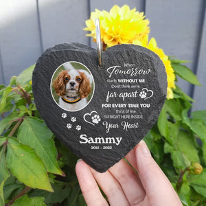 GeckoCustom Custom Photo Dog Garden Slate & Hook K228 889146