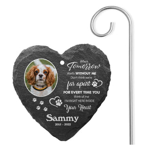 GeckoCustom Custom Photo Dog Garden Slate & Hook K228 889146