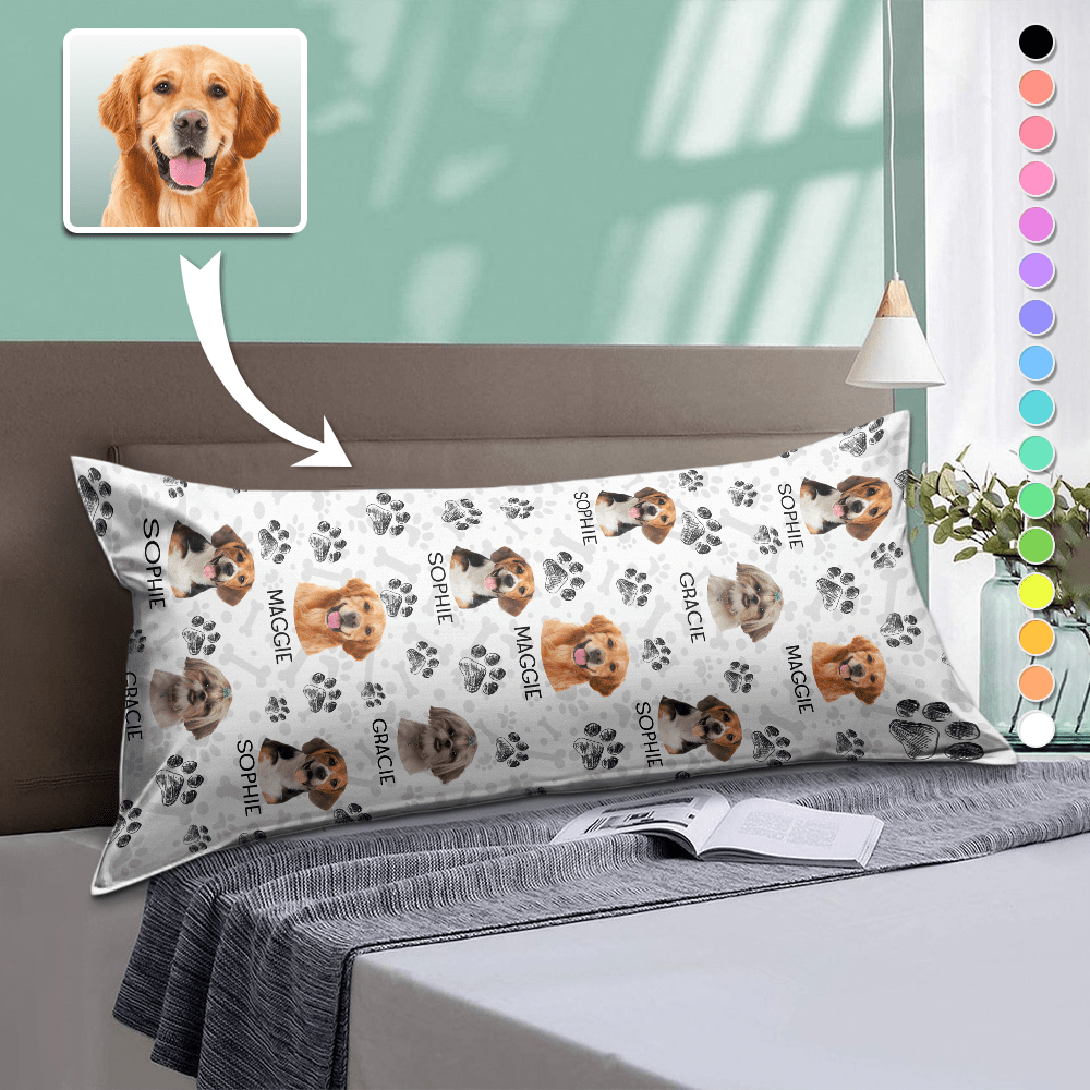 GeckoCustom Custom Photo Dog Mom Cat Mom Rectangle Pillow Case TA29 890152