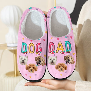 GeckoCustom Custom Photo Dog Mom, Dog Dad, Cat Mom, Cat Dad Dog Cat Slippers HA75 891412