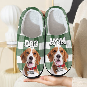 GeckoCustom Custom Photo Dog Mom, Dog Dad Slippers HA75 891530