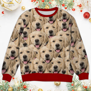 GeckoCustom Custom Photo Face Pawsitive Ugly Sweater For Dog Lovers N304 HA75 891386