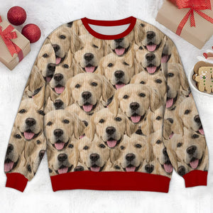 GeckoCustom Custom Photo Face Pawsitive Ugly Sweater For Dog Lovers N304 HA75 891386