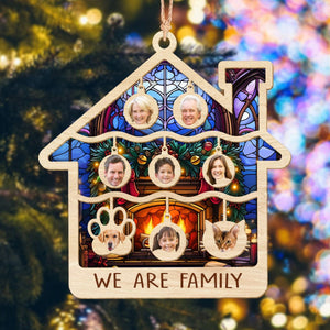 GeckoCustom Custom Photo Family Layer Wood Ornament Personalized Gift N304 889909