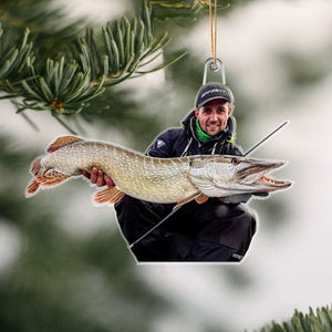 GeckoCustom Custom Photo For Fishing Lovers Acrylic Ornament N304 889748