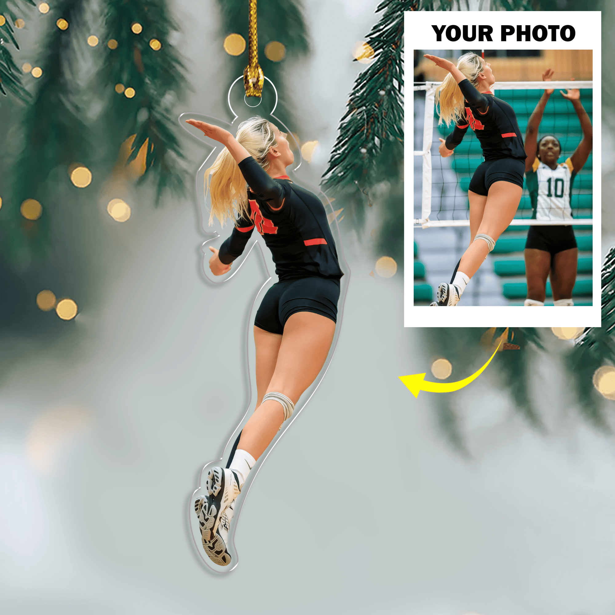 GeckoCustom Custom Photo For Sport Player Christmas Acrylic Ornament TH10 891491