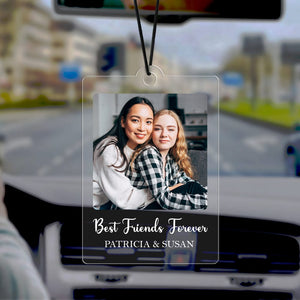 GeckoCustom Custom Photo Friendship Best Friends Forever Car Hanging Ornament N304 HA75 891442