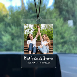 GeckoCustom Custom Photo Friendship Best Friends Forever Car Hanging Ornament N304 HA75 891442