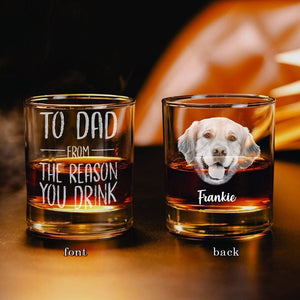 GeckoCustom Custom Photo From The Reasons You Drink Dog Lover Rock Glass DM01 890933