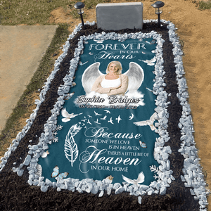 GeckoCustom Custom Photo Gone But Never Forgotten Grave Memorial Blanket N369 890481