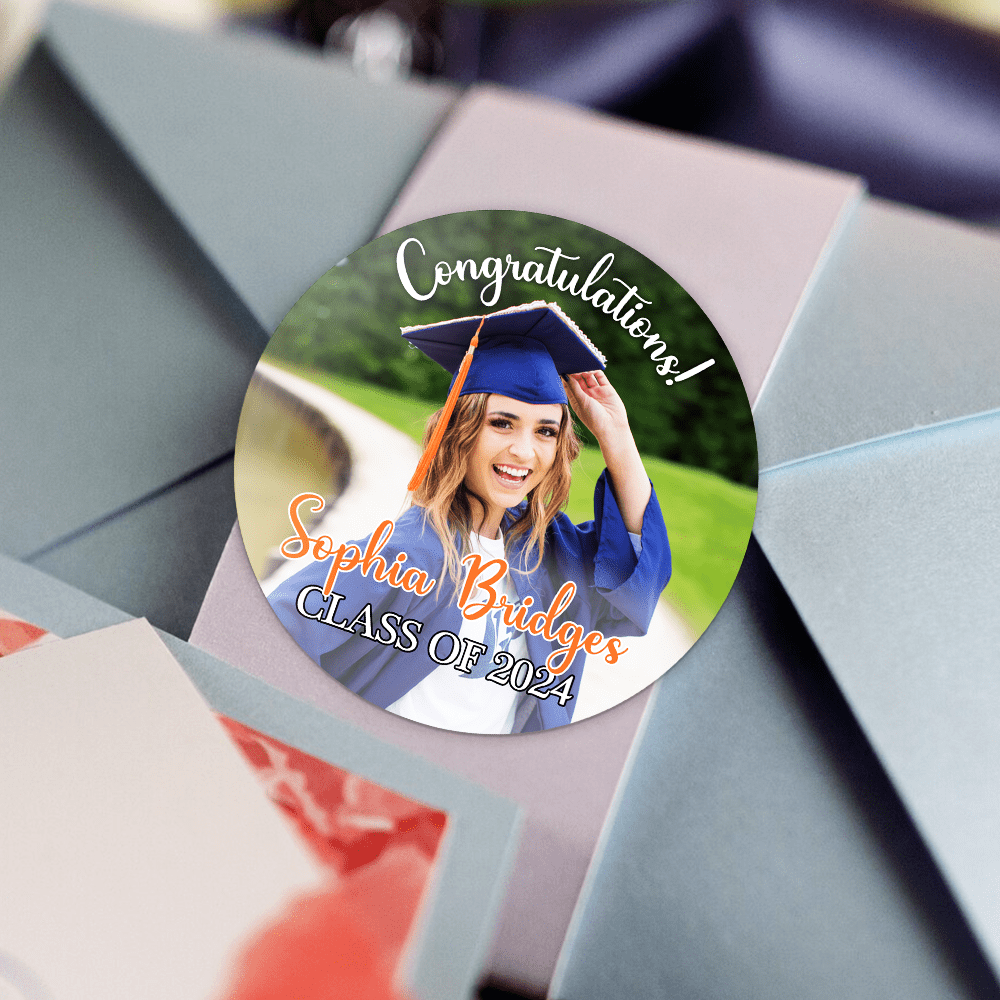 GeckoCustom Custom Photo Graduation Roll Sticker TA29 890521