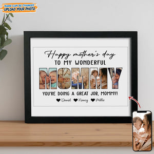 GeckoCustom Custom Photo Happy 1st Mother's Day Mummy Picture Frame N304 889148 8"x10"