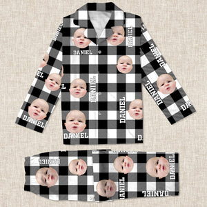 GeckoCustom Custom Photo Human Face Flannel Pajamas K228 888739