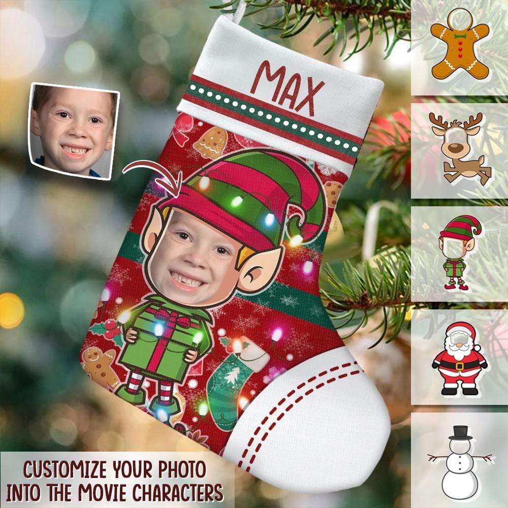 GeckoCustom Custom Photo In Hole Christmas Stocking TA29 Pack 1