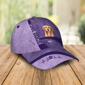 GeckoCustom Custom Photo Love Dog Classic Cap TA29 889965 Polyester